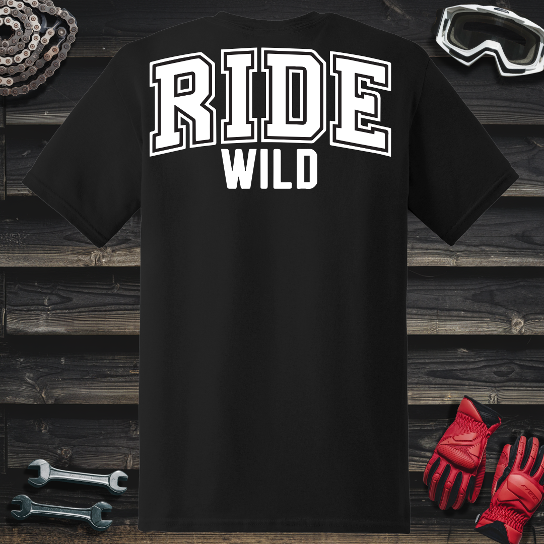 Ride Wild College Logo T-Shirt