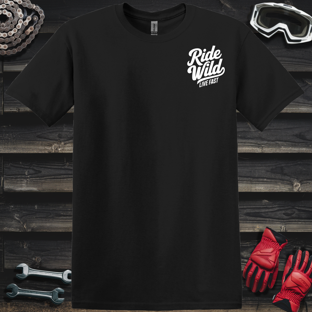 No Gas No Glory Typography T-Shirt