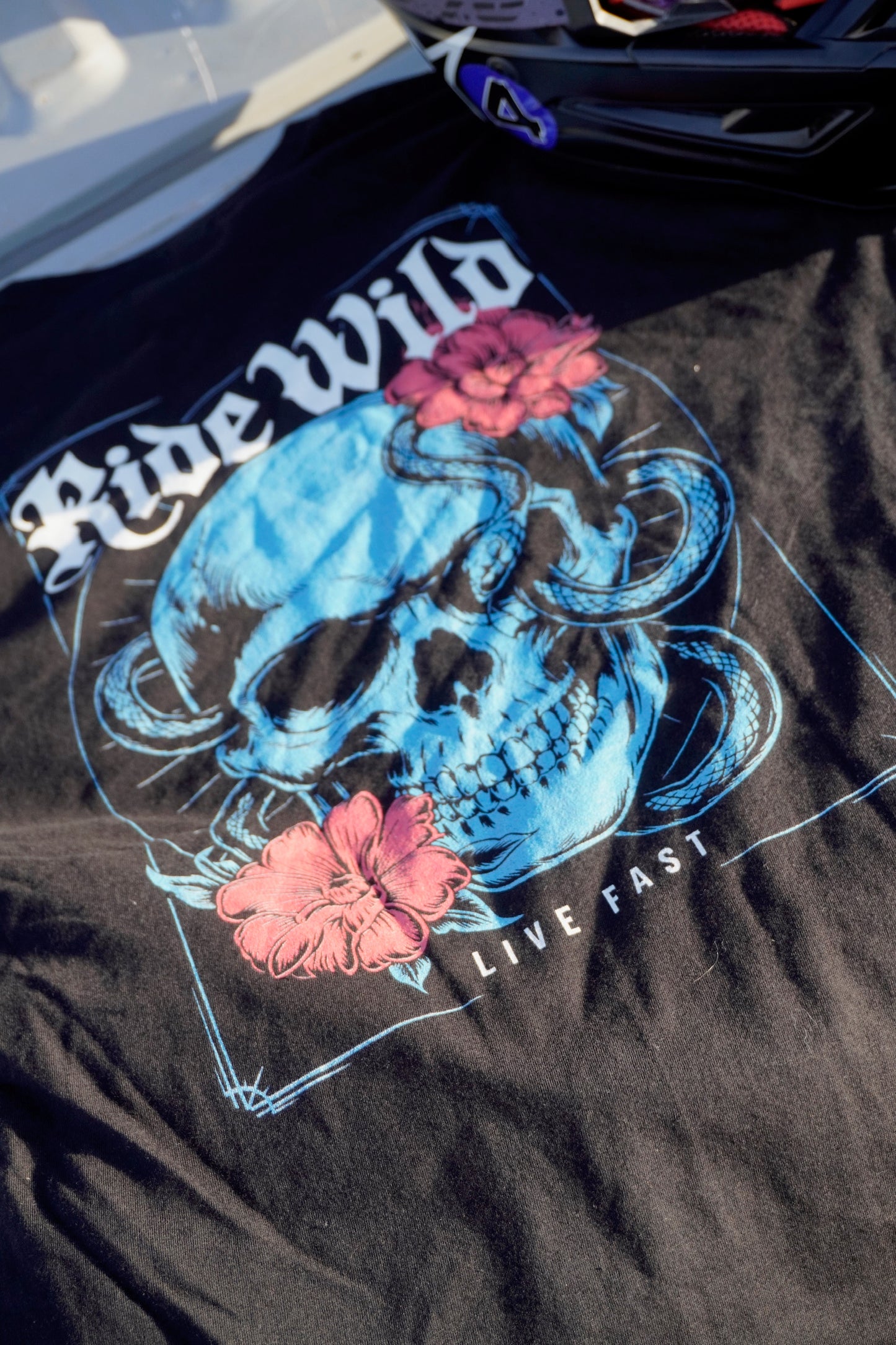 Snake Skull Blue T-Shirt