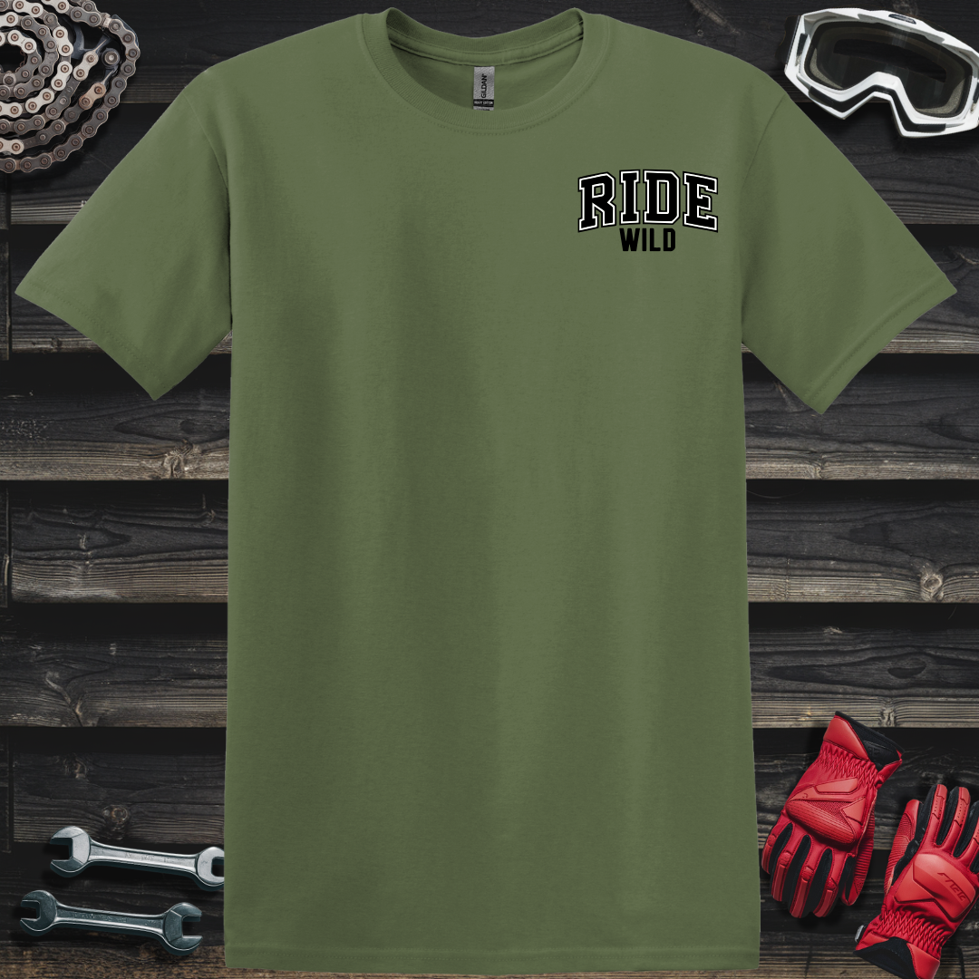 Ride Wild College Logo T-Shirt