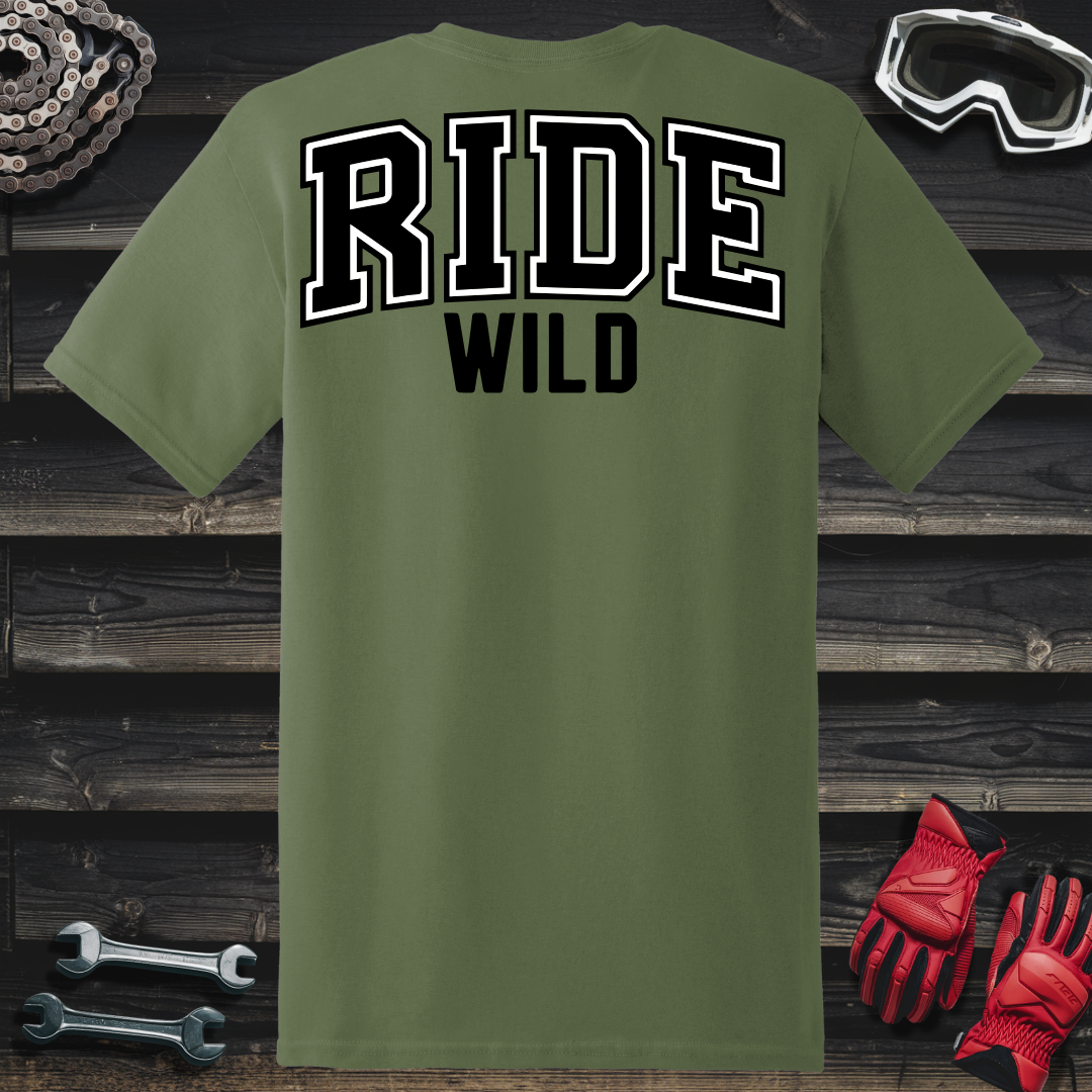Ride Wild College Logo T-Shirt