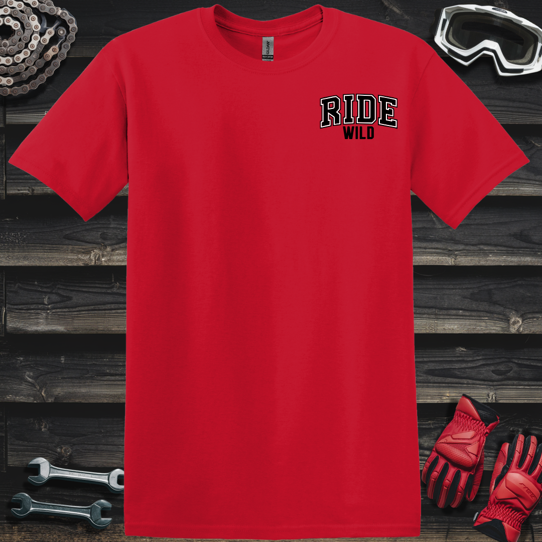 Ride Wild College Logo T-Shirt