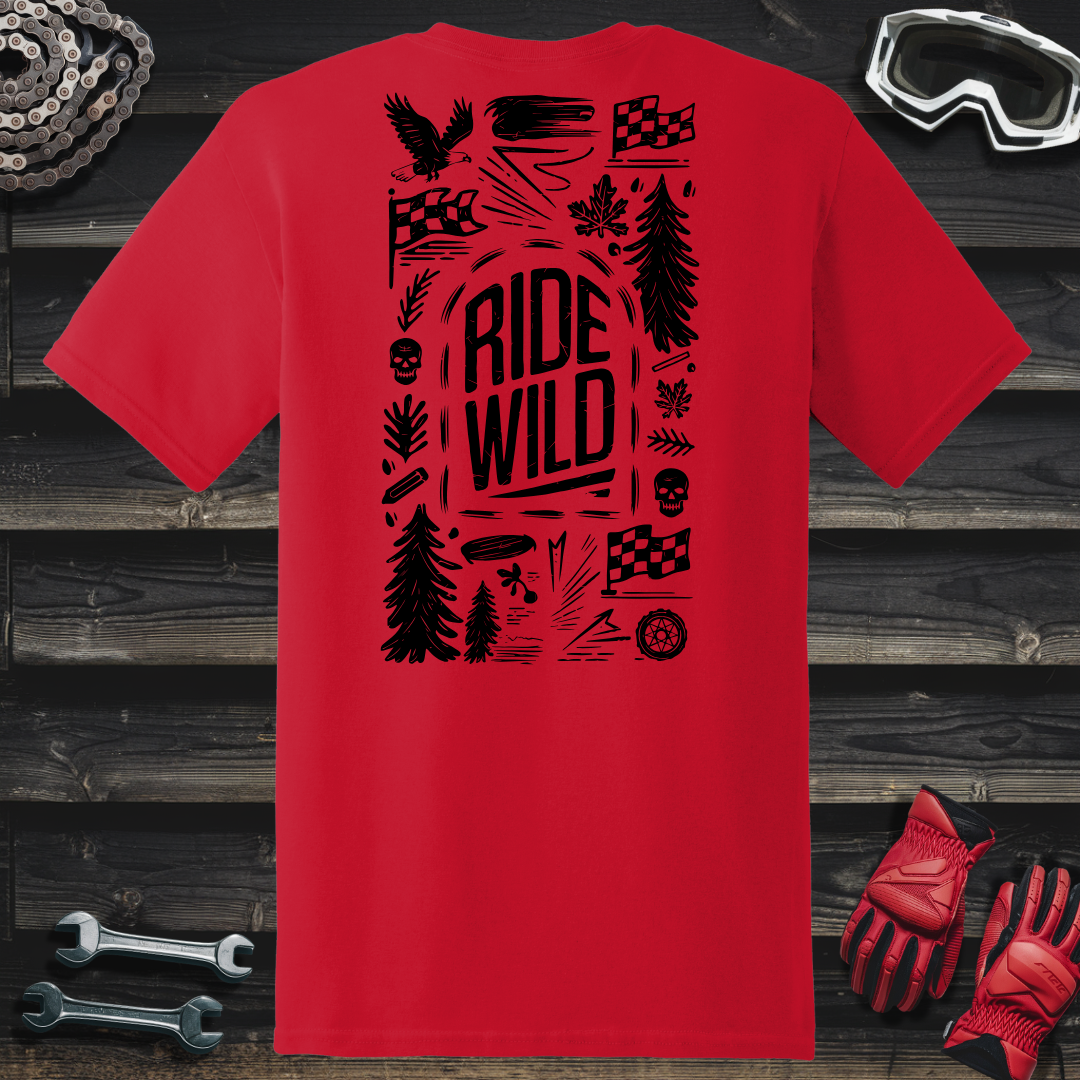 Hand Drawn Ride Wild Cartoon 2 T-Shirt