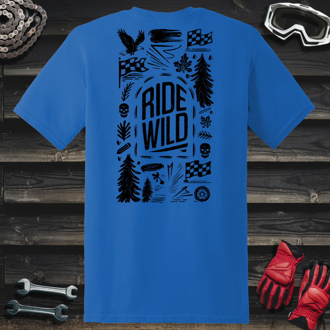 Hand Drawn Ride Wild Cartoon 2 T-Shirt