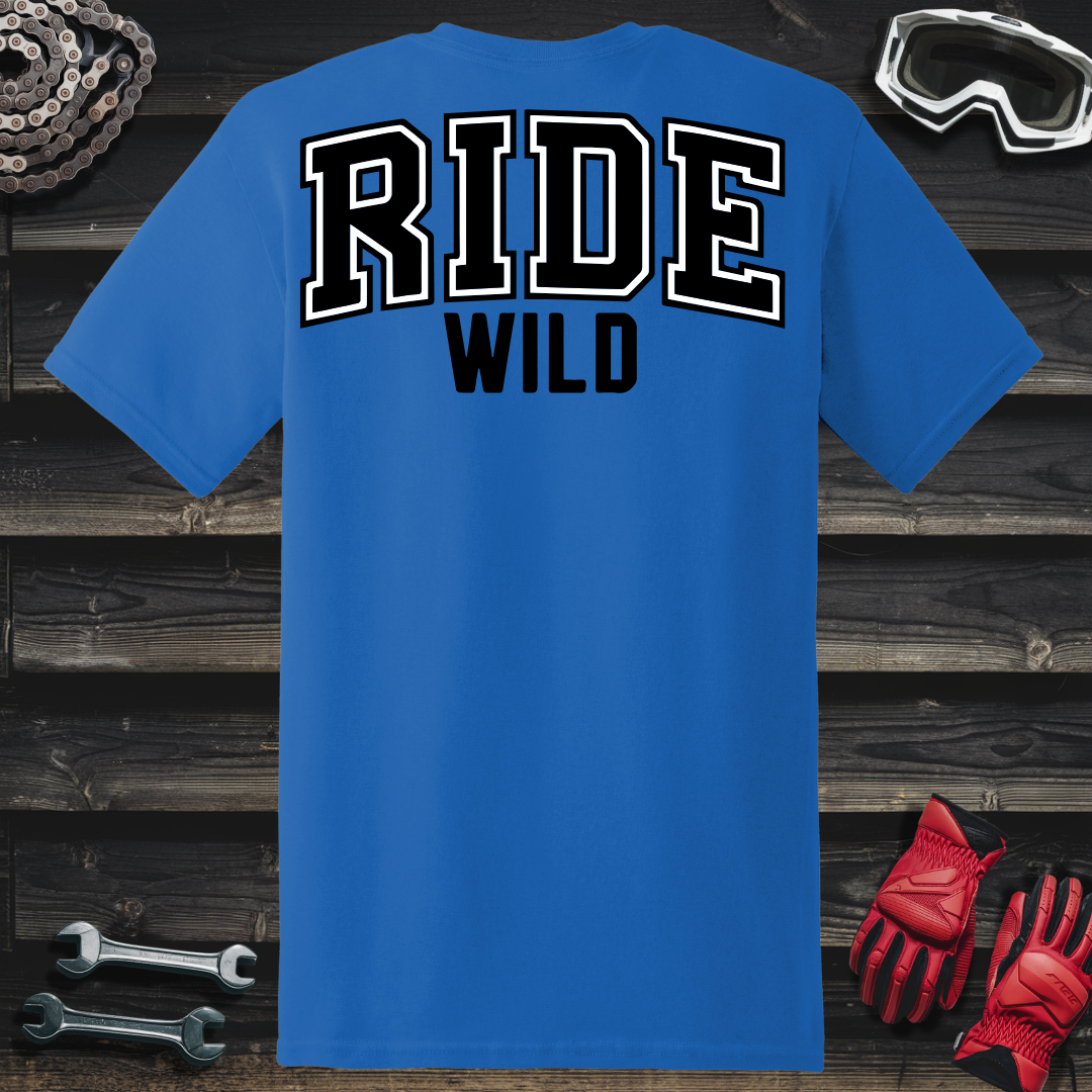 Ride Wild College Logo T-Shirt