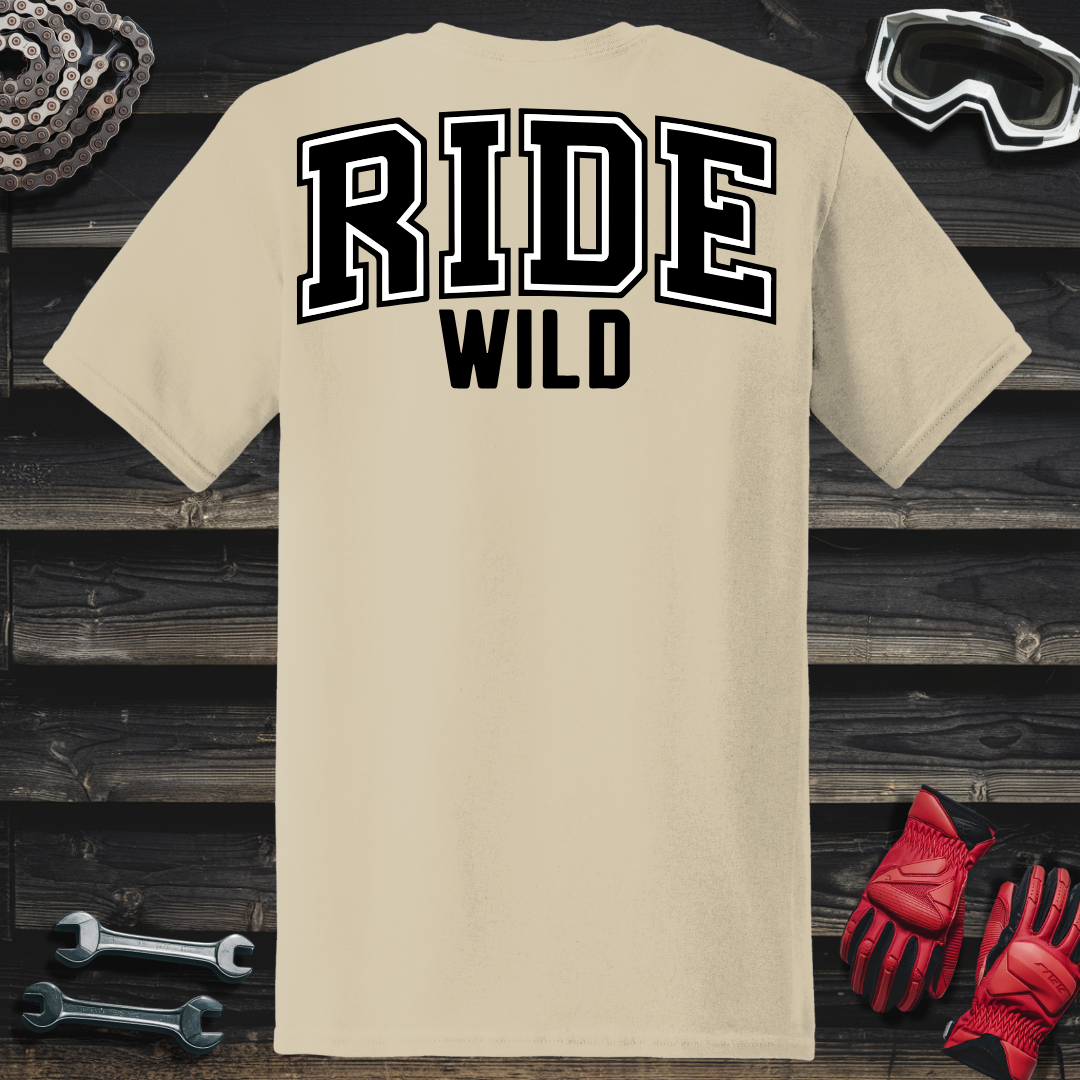 Ride Wild College Logo T-Shirt
