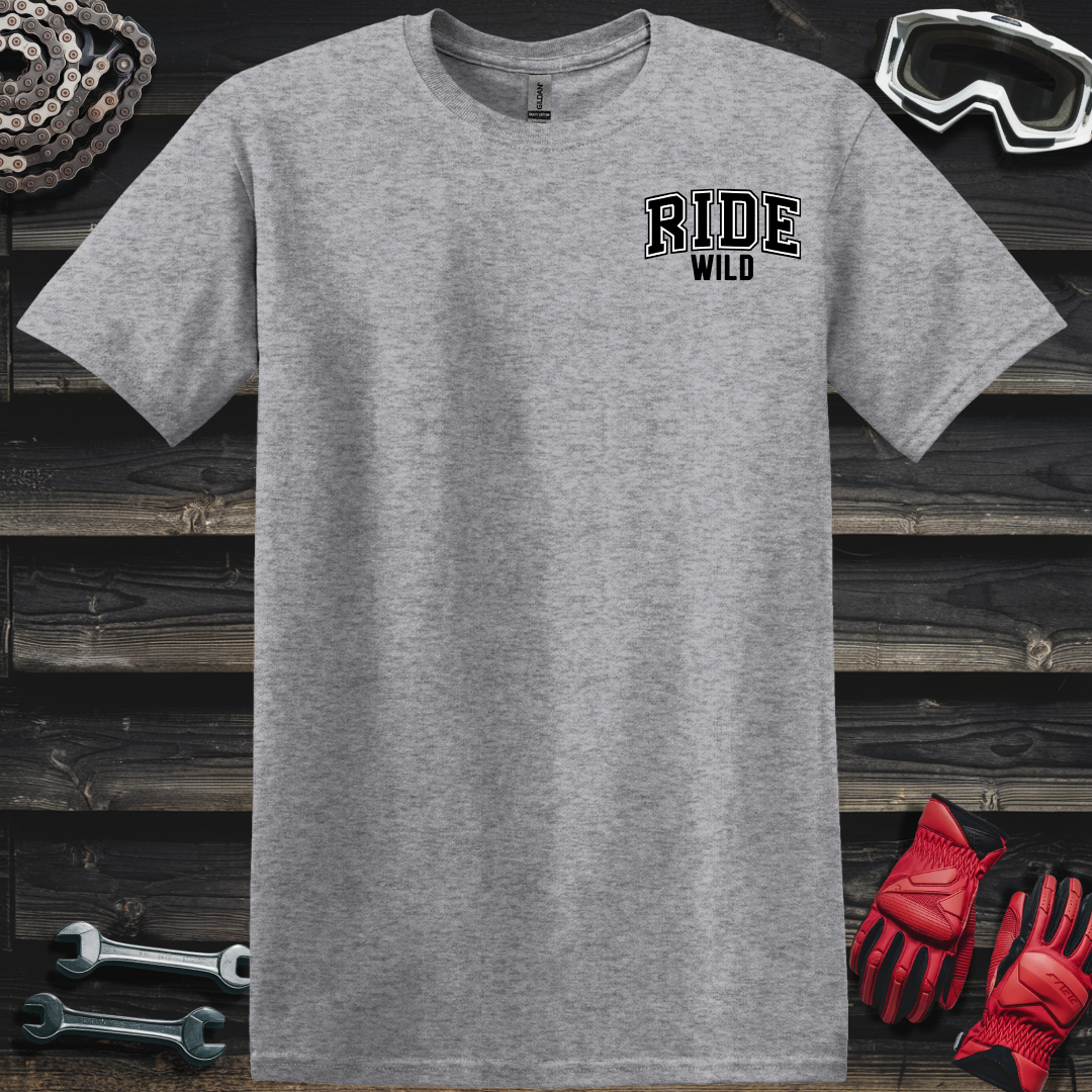 Ride Wild College Logo T-Shirt