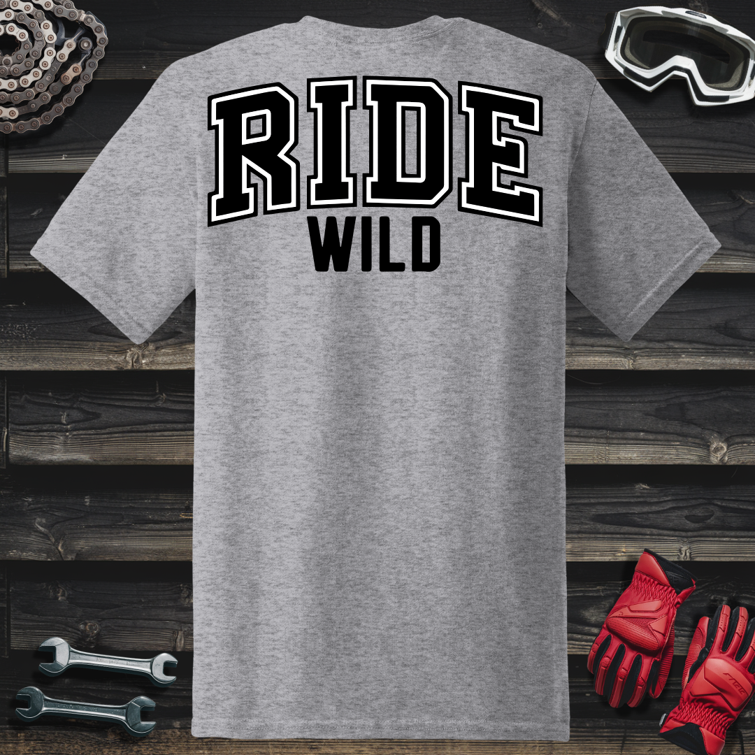 Ride Wild College Logo T-Shirt