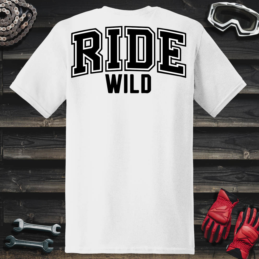 Ride Wild College Logo T-Shirt