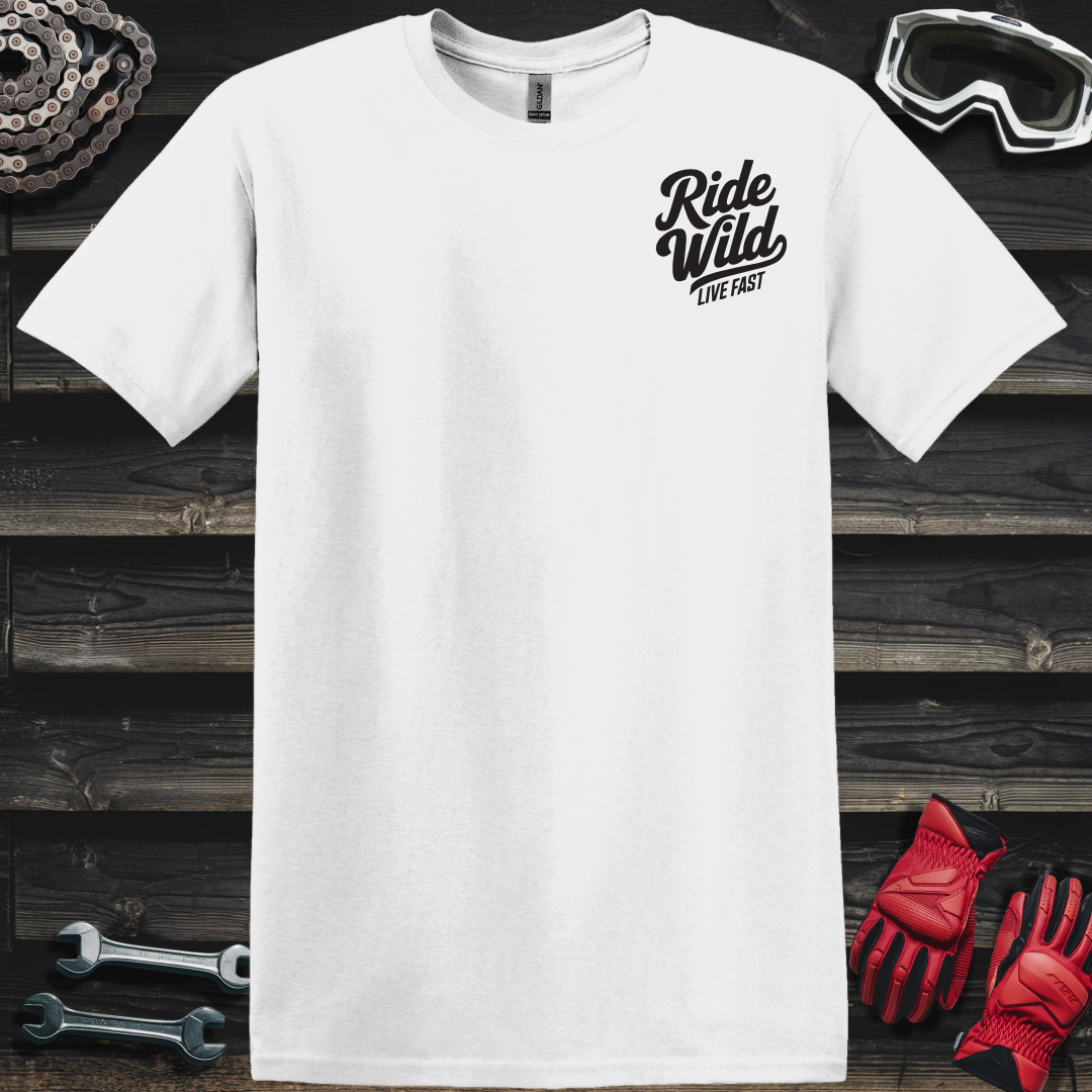 Motocross Culture White & Black T-Shirt