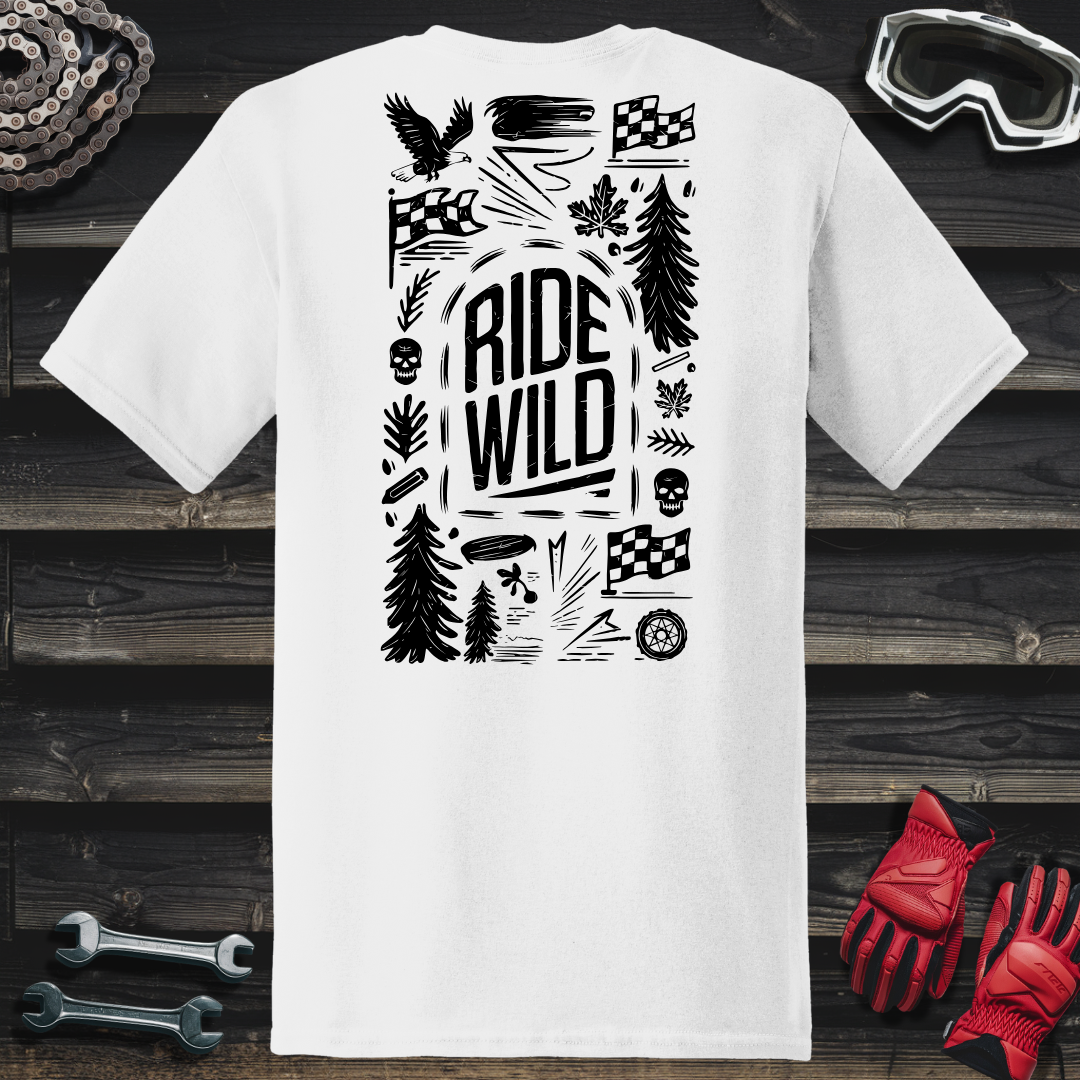 Hand Drawn Ride Wild Cartoon 2 T-Shirt