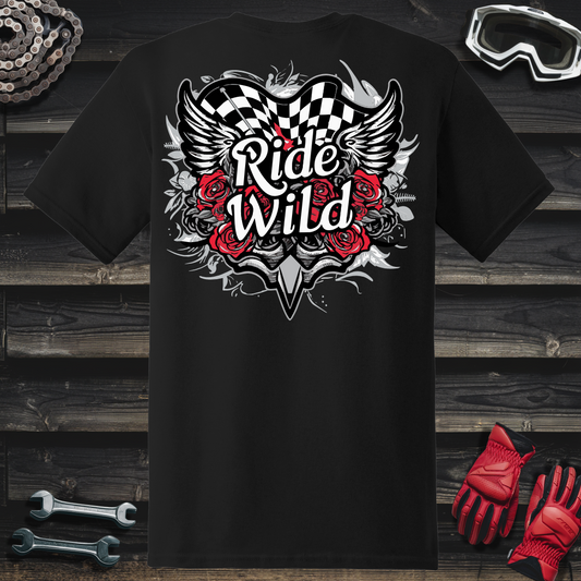 Ride Wild Rose & Wings T-Shirt