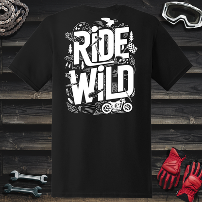 Line Art Ride Wild T-Shirt