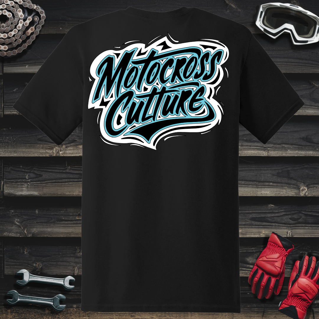 Motocross Culture Blue T-Shirt