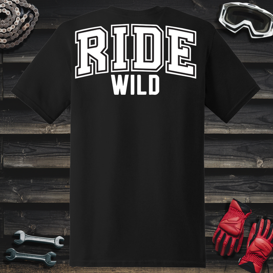Ride Wild College Logo T-Shirt