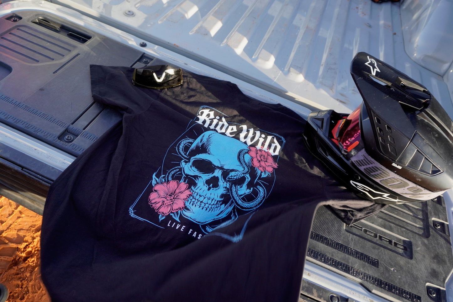 Snake Skull Blue T-Shirt