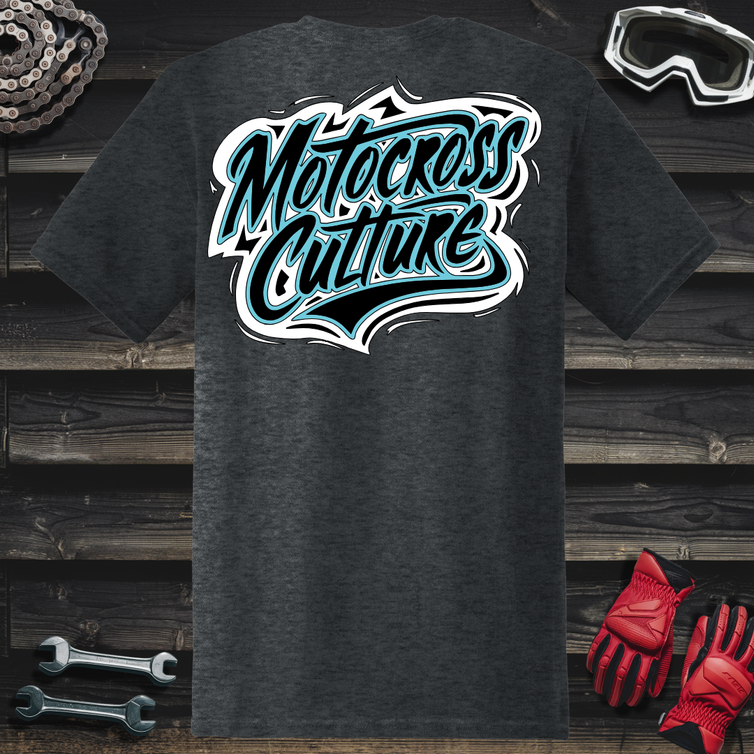 Motocross Culture Blue T-Shirt