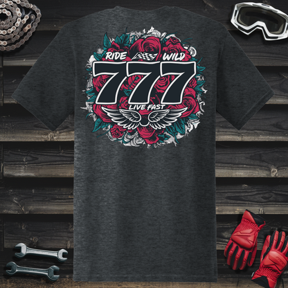 777 Red & Green Roses T-Shirt