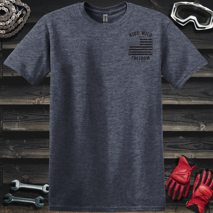 Ride Wild Freedom American Flag T-Shirt