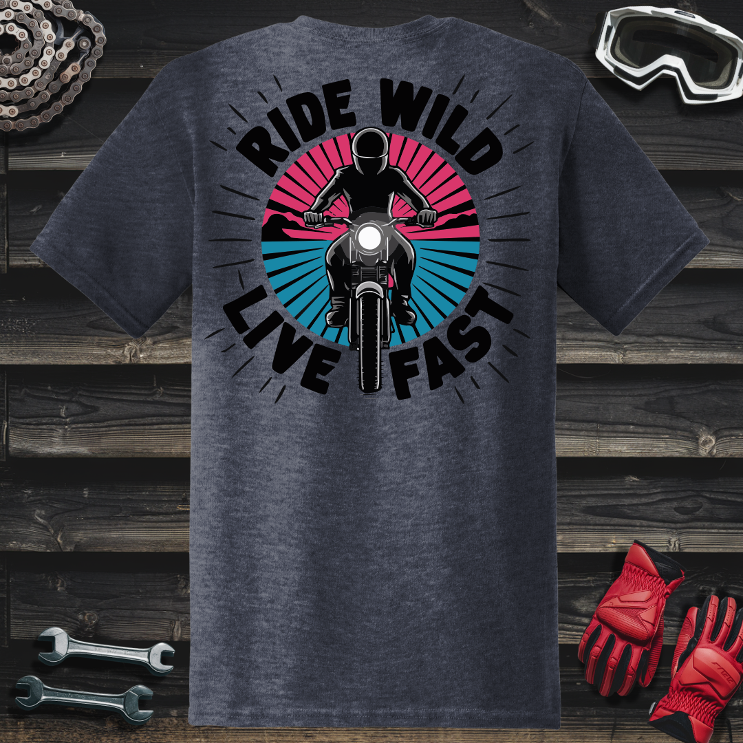 Street Bike Pink & Blue T-Shirt