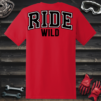 Ride Wild College Logo T-Shirt