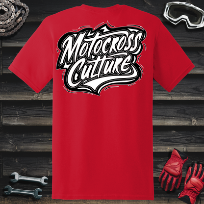 Motocross Culture White & Black T-Shirt