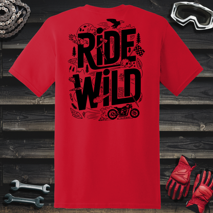 Line Art Ride Wild T-Shirt