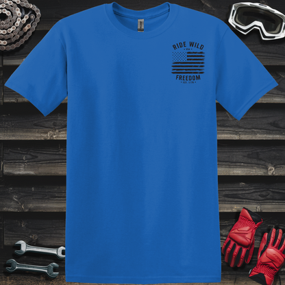 Ride Wild Freedom American Flag T-Shirt
