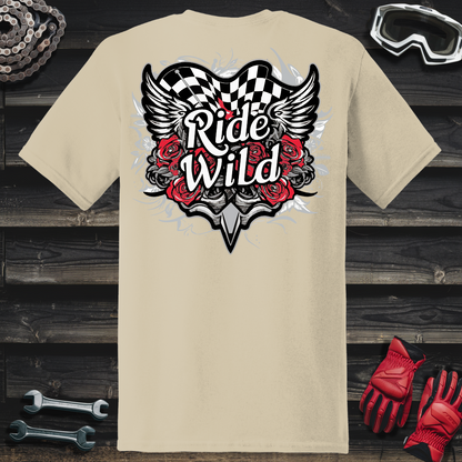 Ride Wild Rose & Wings T-Shirt