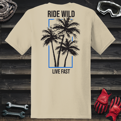 Palm Tree Ride Wild Live Fast T-Shirt