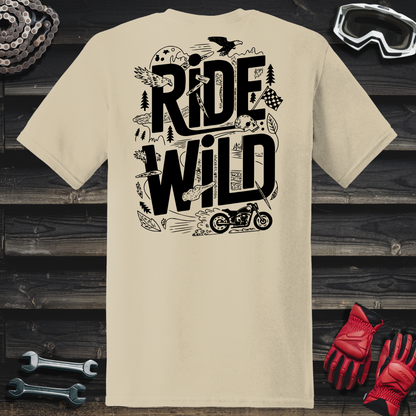 Line Art Ride Wild T-Shirt