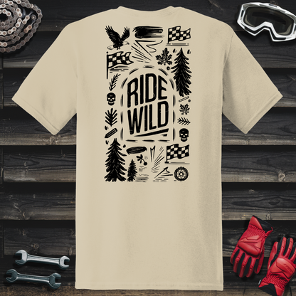Hand Drawn Ride Wild Cartoon 2 T-Shirt