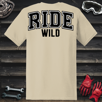 Ride Wild College Logo T-Shirt