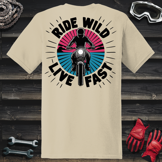 Street Bike Pink & Blue T-Shirt