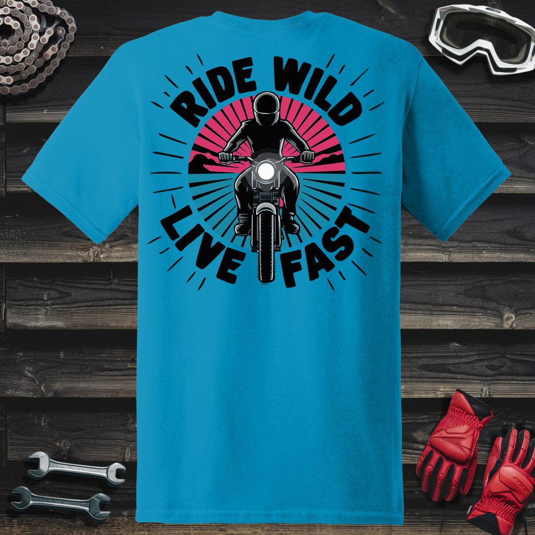 Street Bike Pink & Blue T-Shirt