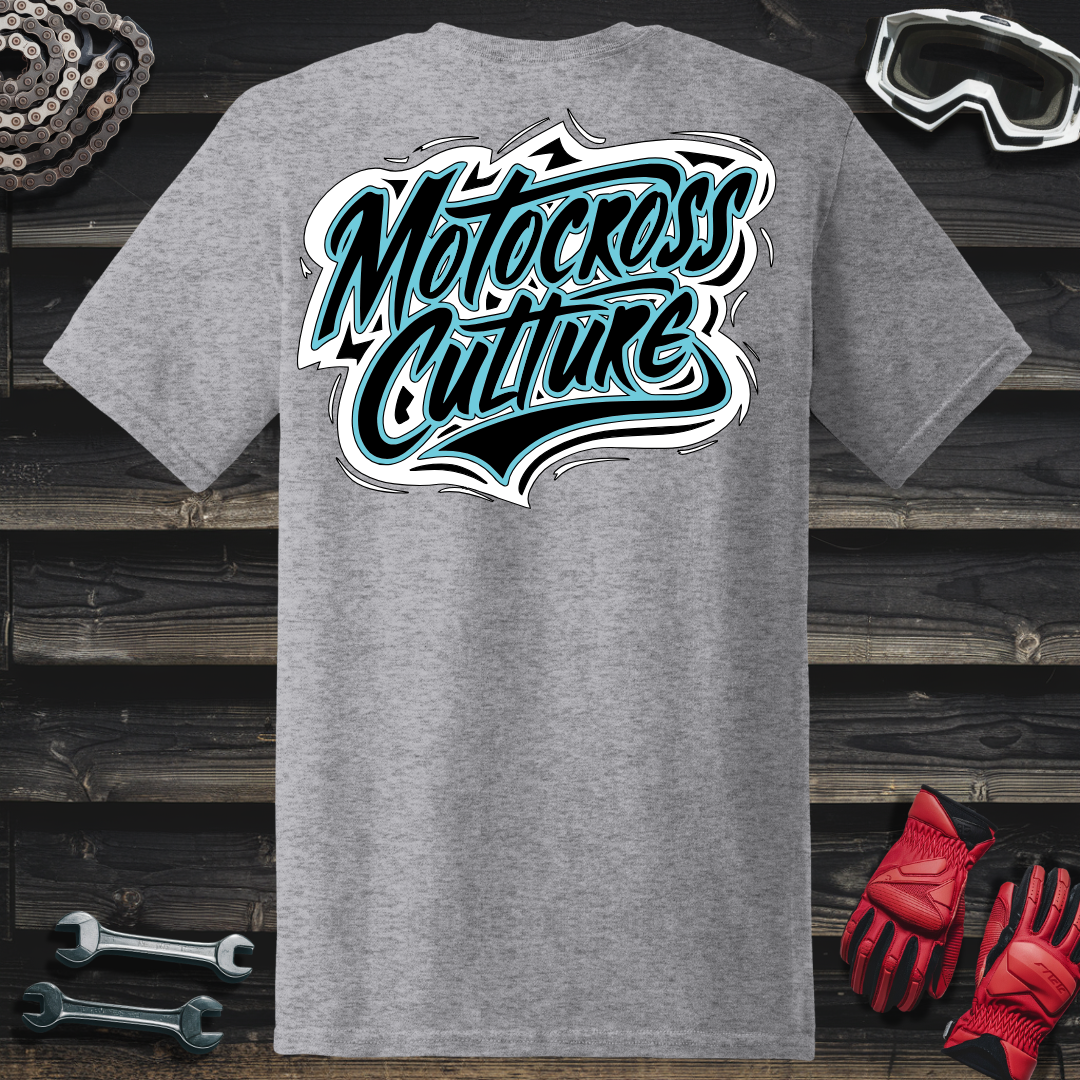 Motocross Culture Blue T-Shirt