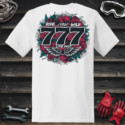 777 Red & Green Roses T-Shirt