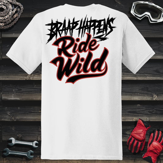 Braap Happens Red Design T-Shirt