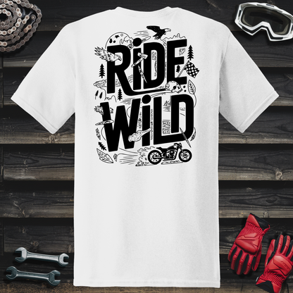 Line Art Ride Wild T-Shirt
