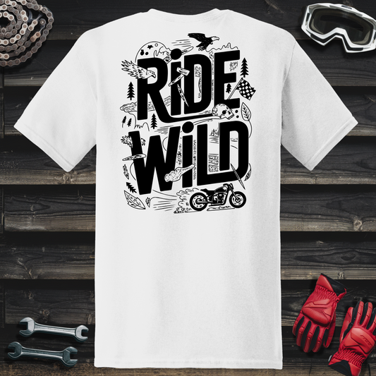 Line Art Ride Wild T-Shirt