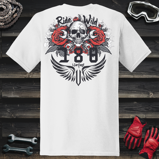 188 Skull & Angel Wings T-Shirt